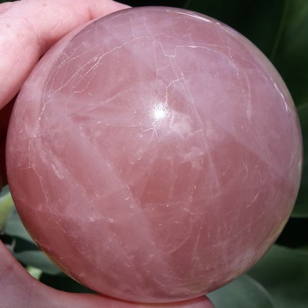 rose quartz sphere crystal